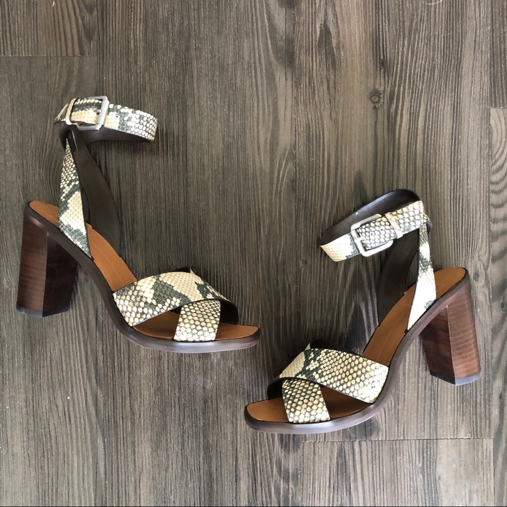 NEW Dolce Vita Nala Heeled Sandals in Snake